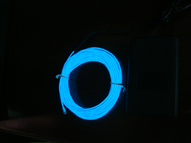 White Color El Wire Double Core Light Wire