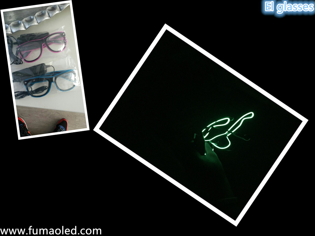 Lime Color Flashion EL Wire Glasses