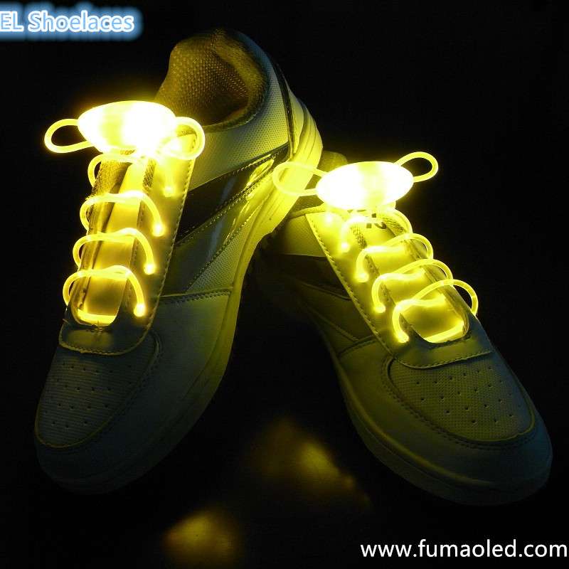 CR2032 Battery Drived to Led Shoelaces