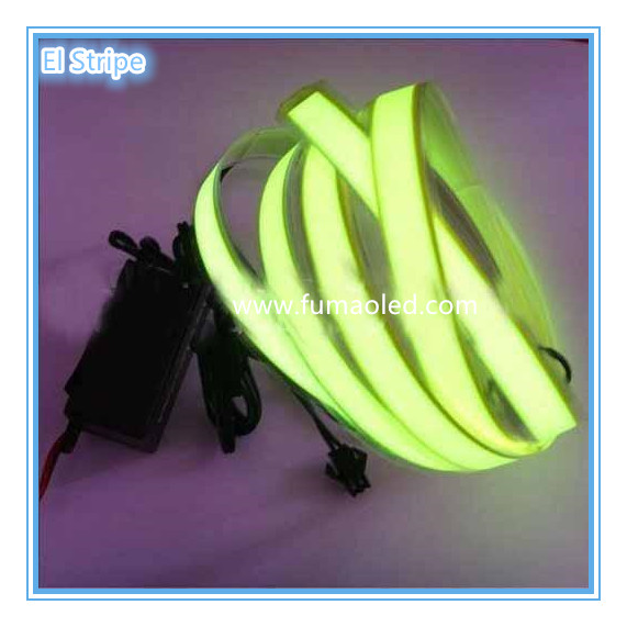 Yellow 1*100cm El Stripe+3v Battery inverter