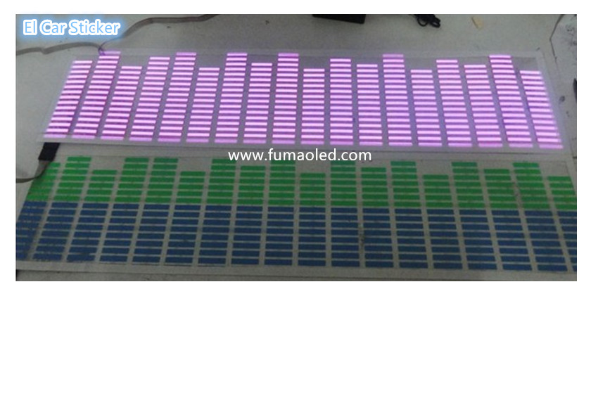 70*16 cm Flashing Car Equalizer