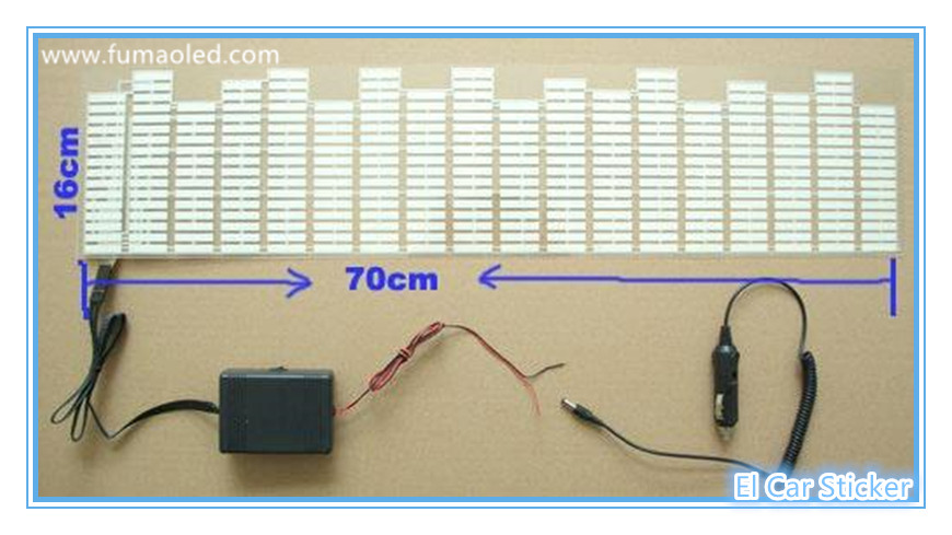 El Lighted Auto Window/Windshield Stickers