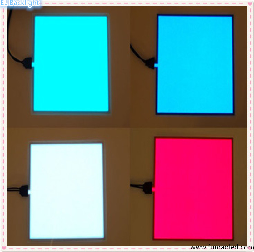 White/Red/Blue/Pink EL Paper backlight