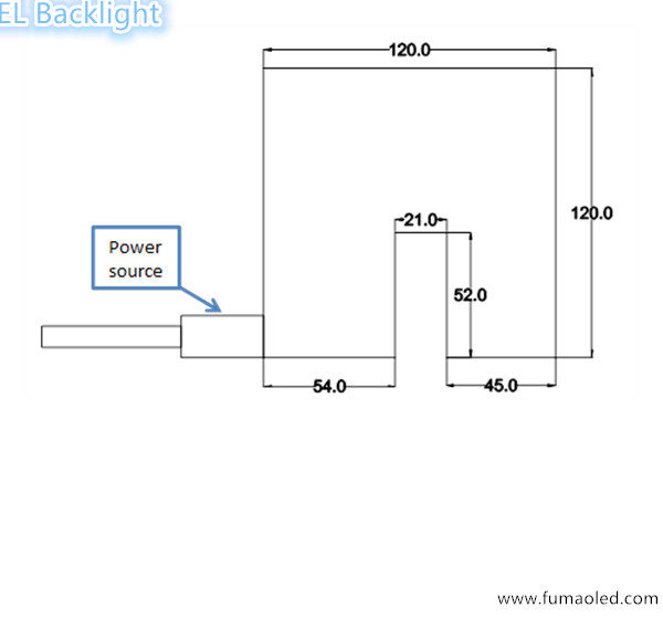 Different Size Red EL Panel