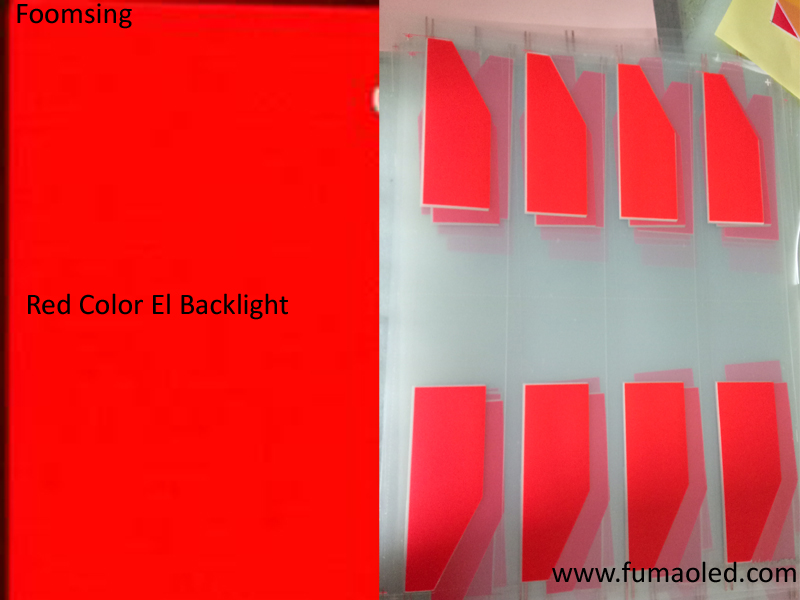 Red Color El Backlight Sheet