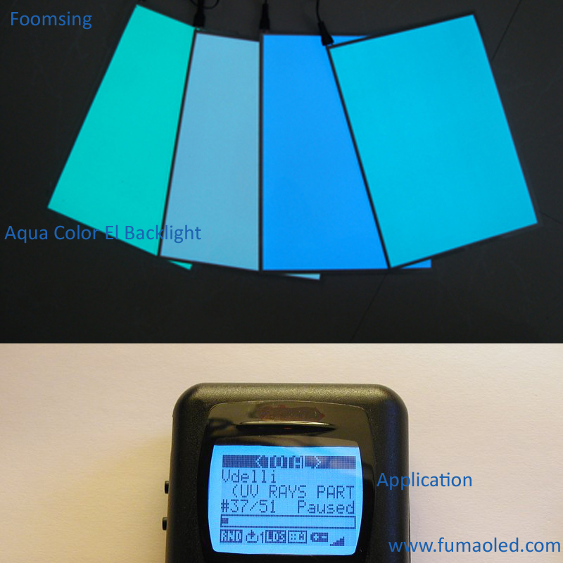 Green Color A4 Size EL Backlight With 12V Inverter