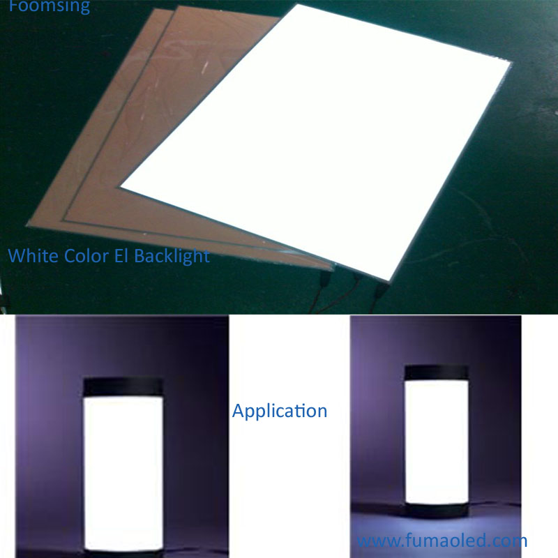 A3 Size Pink Off White on El Sheet Backlight With DC12V Inverter