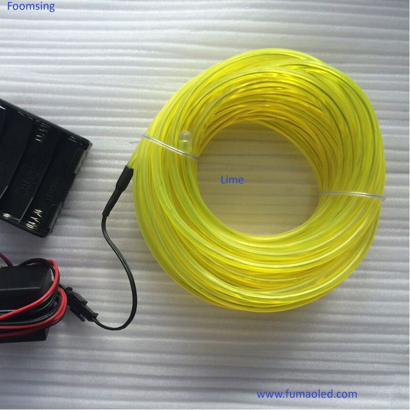 High Quality And Long Life Time  5mm Diameter Lime Color El Wire