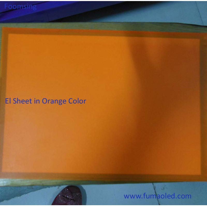 Orange Color in A4 Size EL Backlight