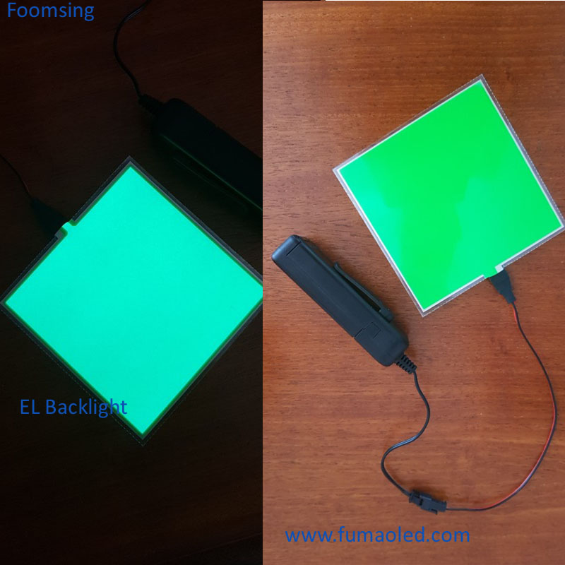A6 Size El Sheet In Green Color With 3v 2AA Battery Inverter