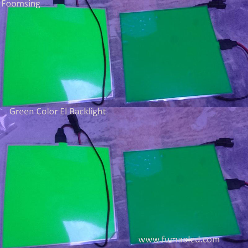 A6 Size El Sheet In Green Color With 3v 2AA Battery Inverter