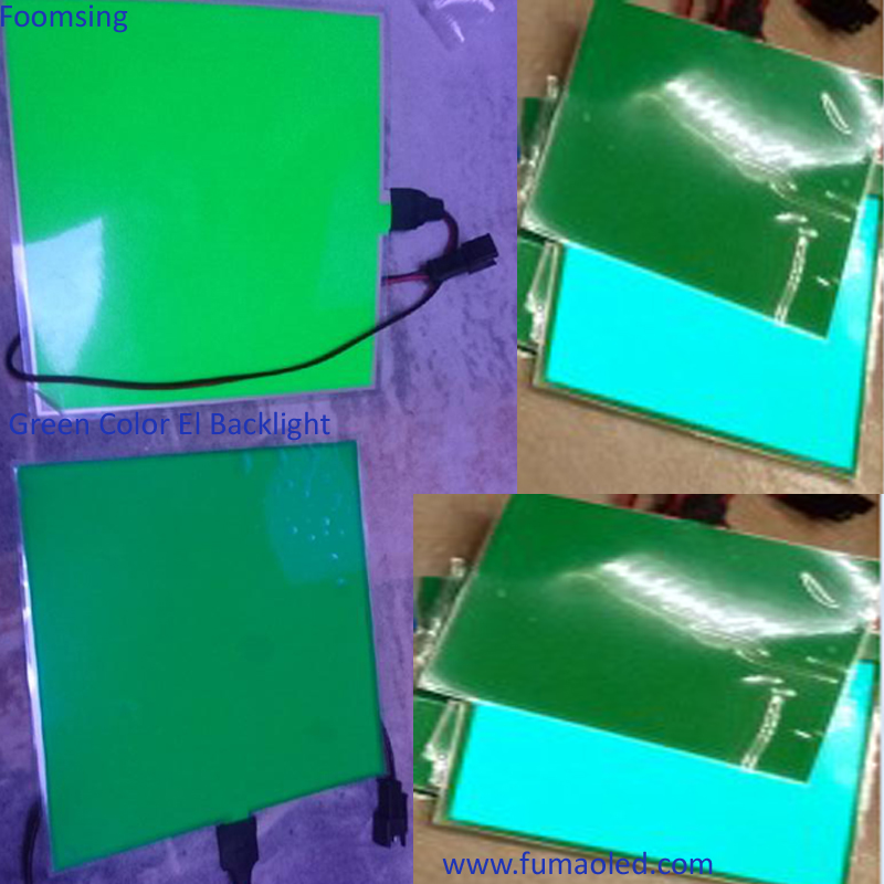 A6 Size El Sheet In Green Color With 3v 2AA Battery Inverter