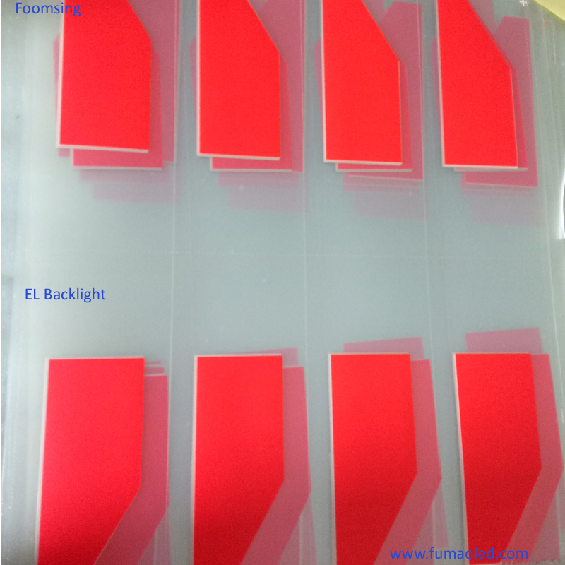 Red Color With Customized Design EL Sheet Panel