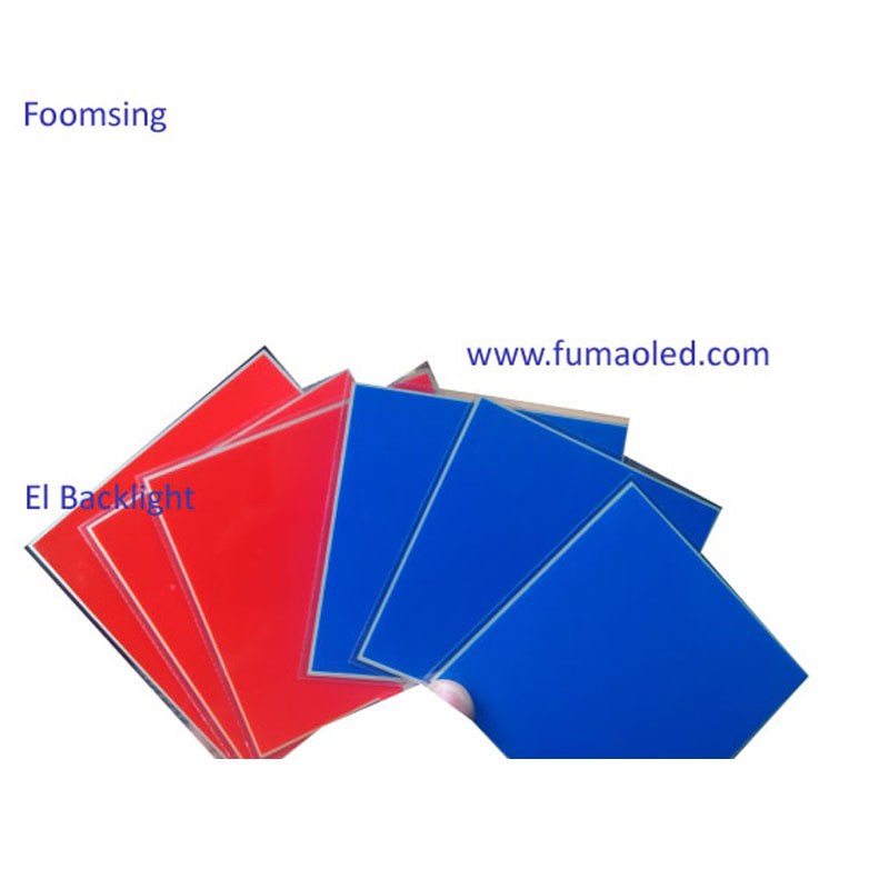 Red Color With Customized Design EL Sheet Panel